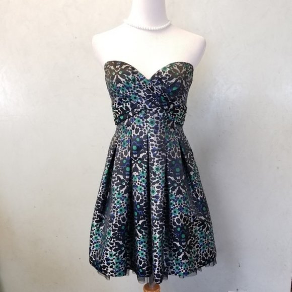 BCBGMaxazria Leopard heart dress size 4 (71) - Picture 2 of 9